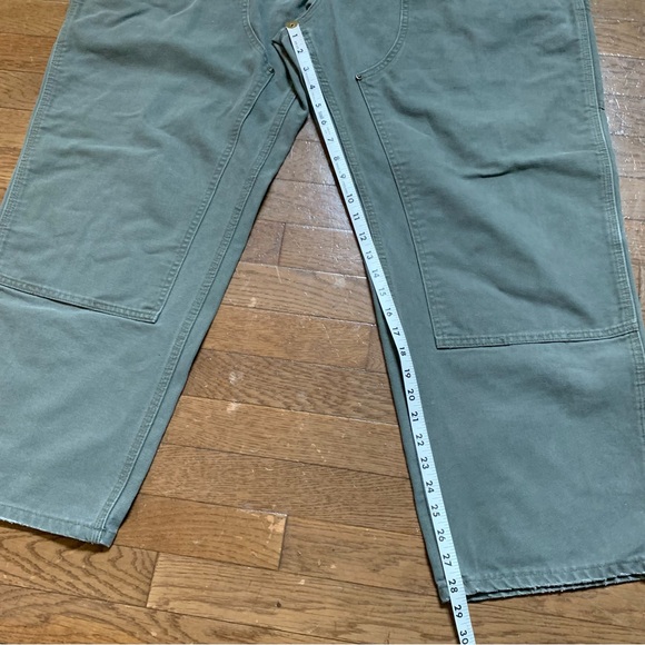 Carhartt B136 Double Front Washed Duck Loose Fit Work Pant 44 X 30 Moss Canvas - Picture 9 of 9
